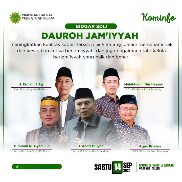 Dauroh Jamiyyah SDIJ PD PERSIS Kabupaten Trenggalek